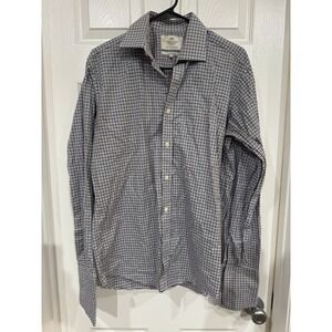 Hawes & Curtis Slim Fit Dress Shirt Men's Medium 15.5 Jermyn Street St James